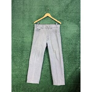 VTG 505 Levis Jeans Mens 34x32 Gray Straight 90s USA (33x26) *Altered Inseam*